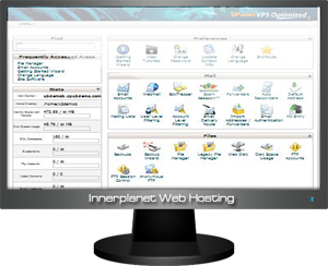 cpanel main screen